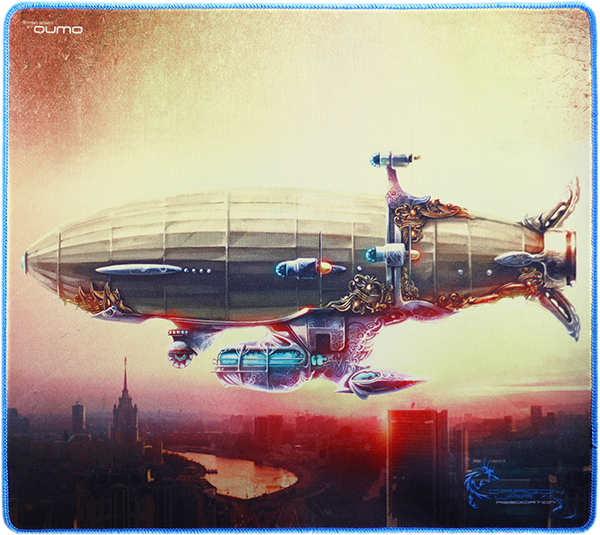Игровой коврик Qumo Moscow Zeppelin для мыши, 400*355*3 мм Qumo - фото 1
