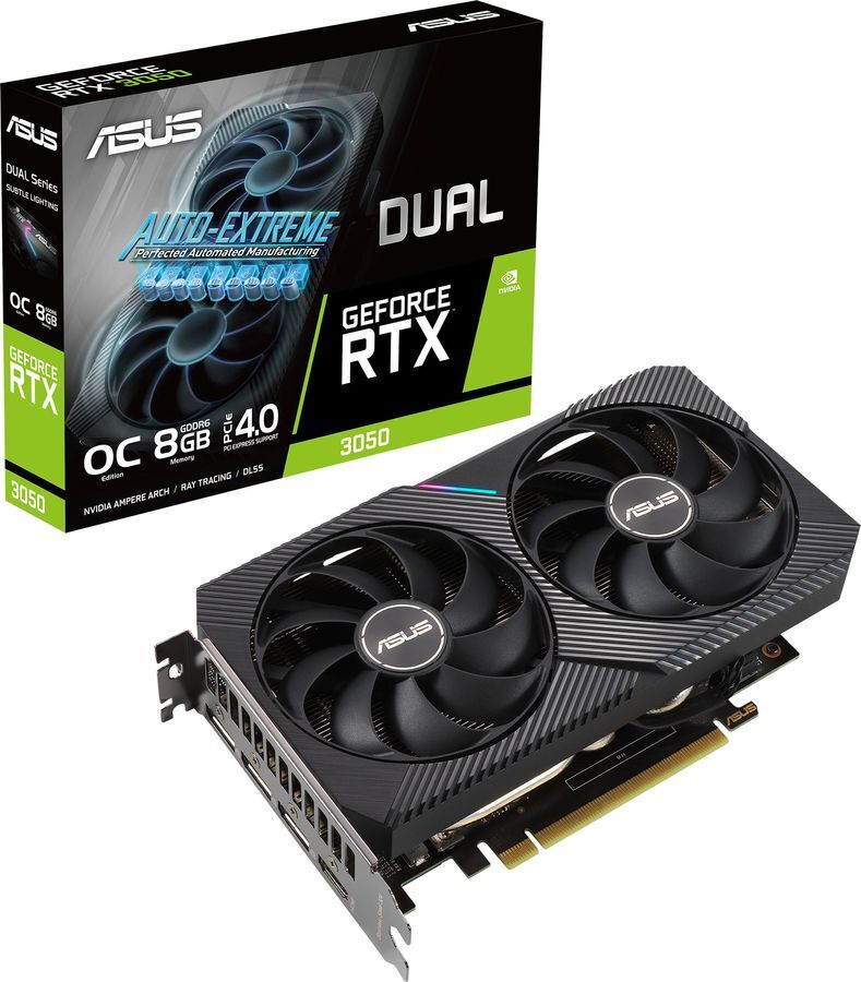 

Видеокарта ASUS GeForce RTX 3050 8 Б Retail