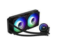 Система водяного охлаждения Aerocool Mirage L240 Black ARGB Soc-AM5 / AM4 / 1151 / 1200 / 2066 / 1700 4-pin 20-27dB Al+Cu 1200gr LED Ret