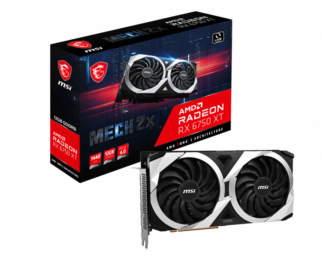 

Видеокарта MSI Radeon RX 6750 XT 12 Б Retail