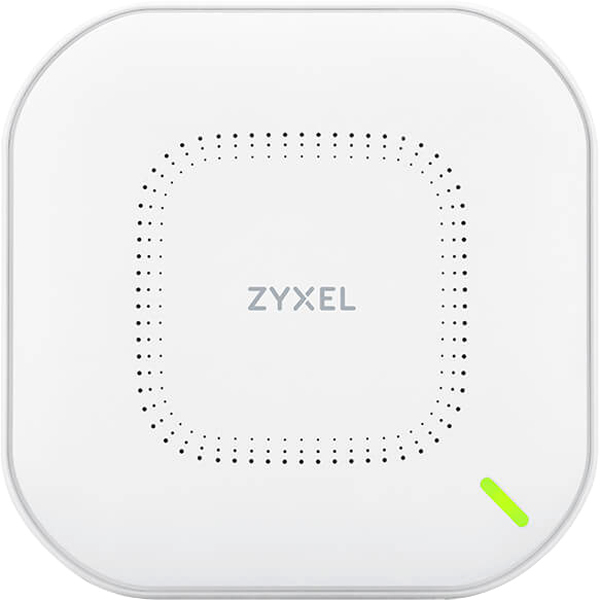 

ZYXEL WAX610D NebulaFlex Pro Hybrid Access Point, WiFi 6, 802.11a / b / g / n / ac / ax (2.4 and 5 GHz), MU-MIMO, 4x4 dual-pattern antennas, up to 575 + 2400 Mbps, 1xLAN 2.5GE, 1xLAN GE, PoE, 4G / 5G protection