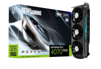 Видеокарта Zotac RTX4070 SUPER TRINITY ОС BLACK ED 12GB GDDR6X 192bit 3xDP HDMI 3FAN Premium Pack