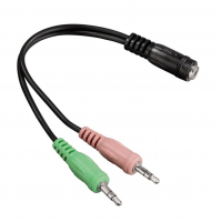 HAMA AV Jack 3.5 (f)/2xJack 3.5 (m)