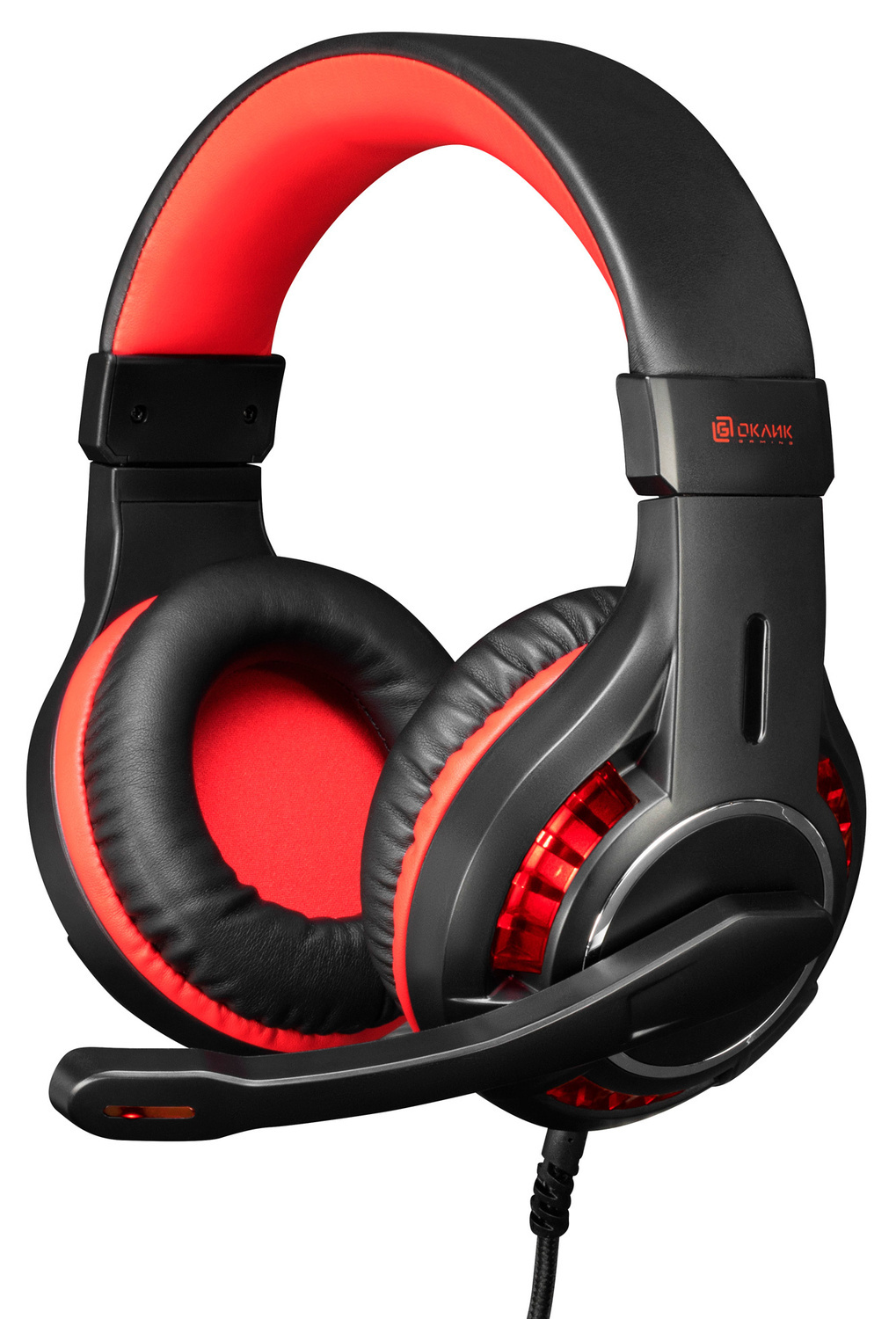 

Наушники Oklick HS-L610G SAMURAI, цвет красный/черный