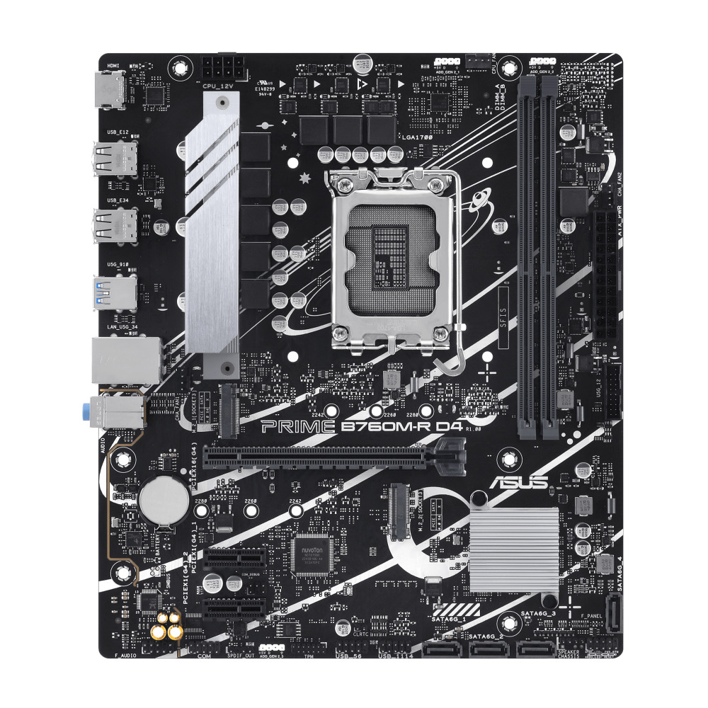   ASUS Intel B760 PRIME B760M-R D4