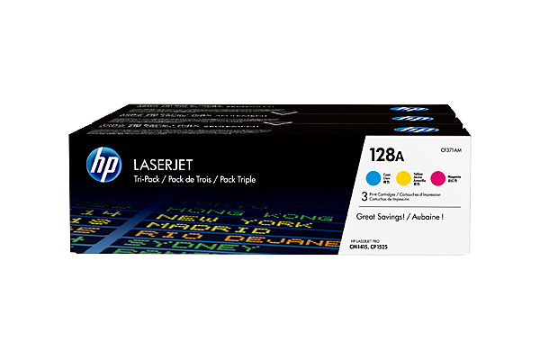 Тонер Картридж HP CF371AM голубой/пурпурный/желтый набор карт. для HP CM1415/CP1525 (1300стр.) HP Inc. - фото 1