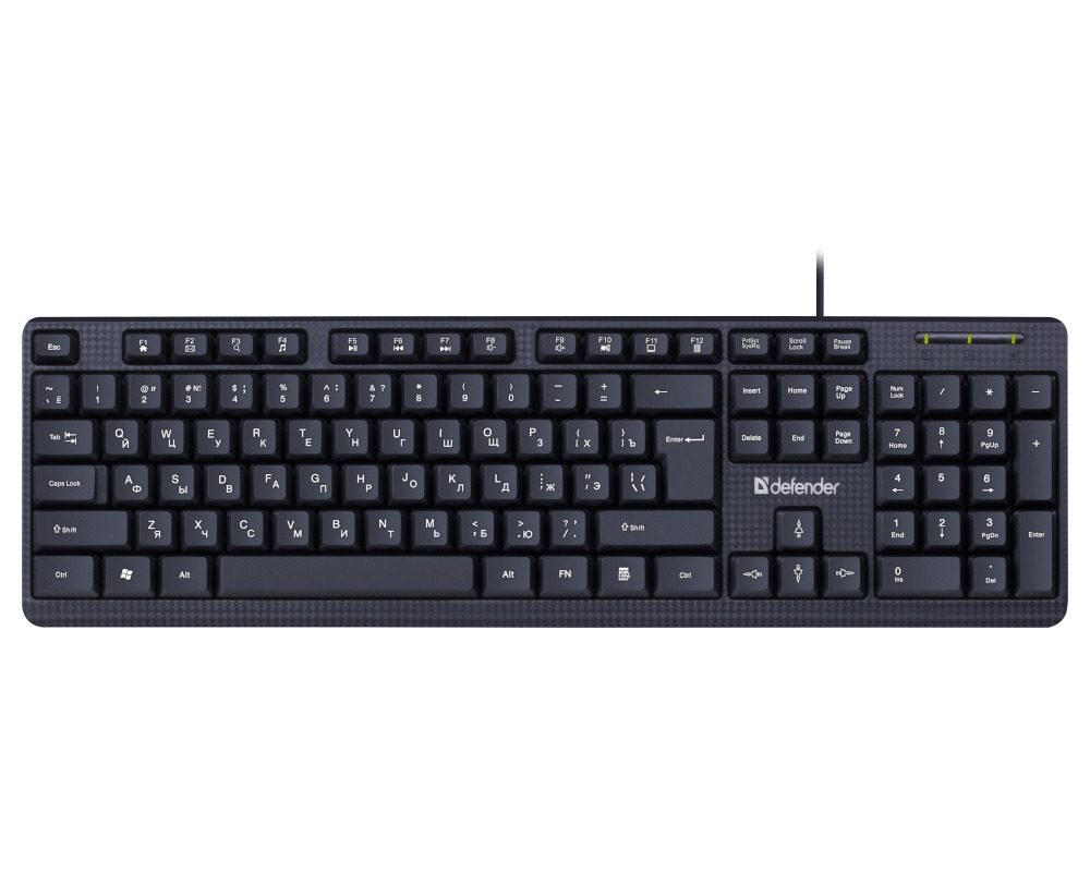 

Клавиатура Defender Daily HB-162 45162, цвет черный