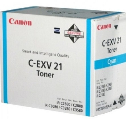 Тонер-картридж Canon C-EXV21C для iR C2880/ iR C2880i/ iR C3380 / iR C3380i. Голубой. 14000 страниц. Canon - фото 1