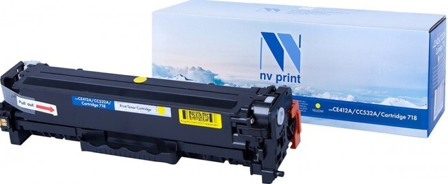 

Картридж желтый NVPrint Color LaserJet, NV-CE412A/CC532A/718Y