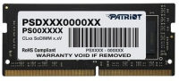 Оперативная память Patriot Desktop DDR4 2666МГц 4Gb, PSD44G266681S, RTL