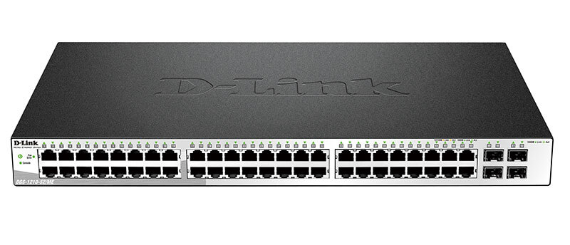 Коммутатор D-Link DGS-1210-52/ME/A1A, Managed Gigabit Switch with 48 10/100/1000Base-T + 4 SFP Ports D-LINK - фото 1