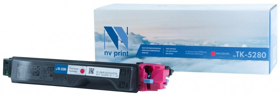 

Тонер-картридж пурпурный NVPrint для Kyocera, NV-TK-5280M