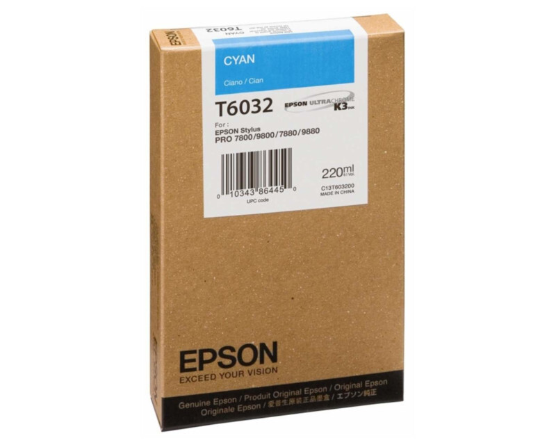 Epson I/C SP-7880/9880 220ml Cyan Epson - фото 1