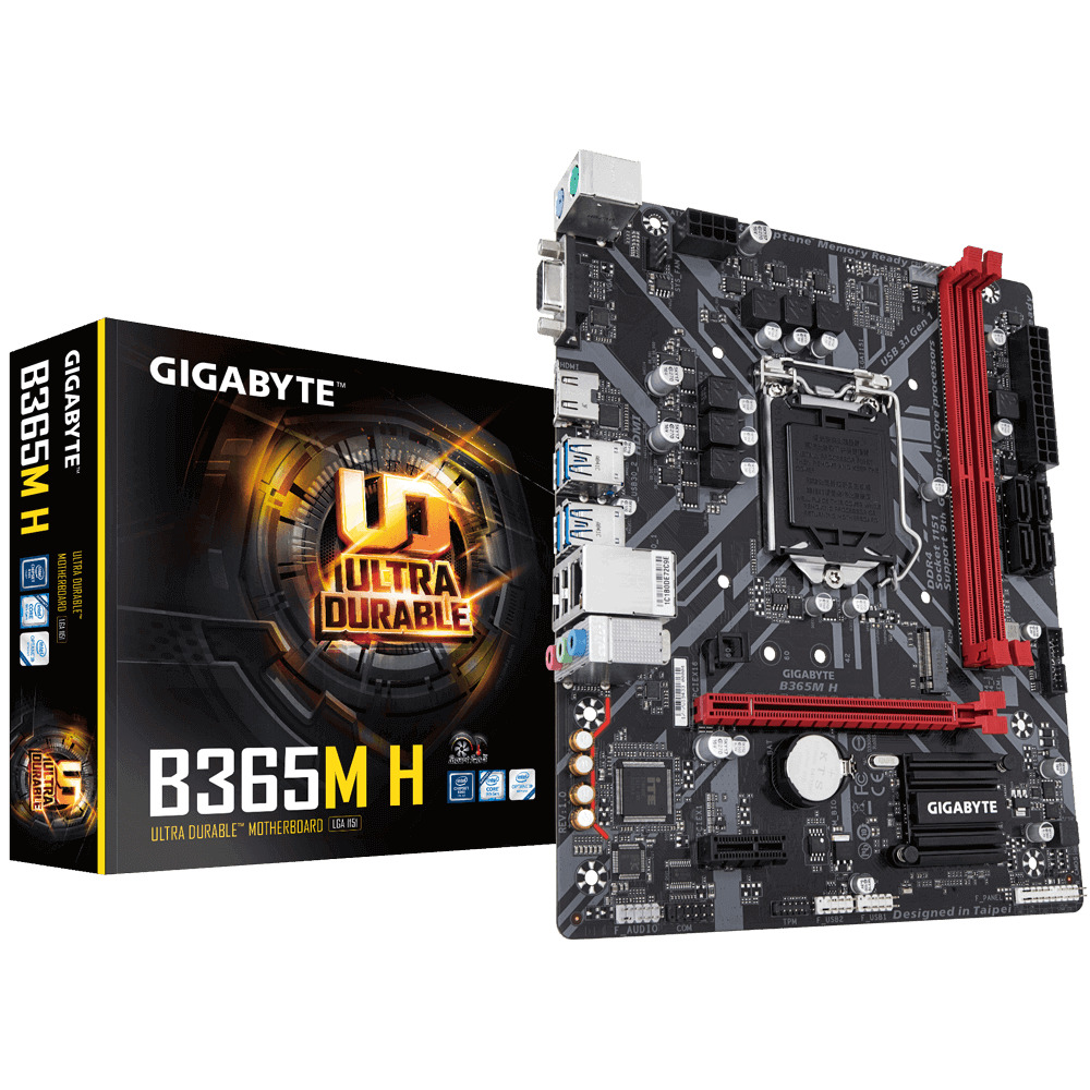 

Материнская плата Gigabyte LGA1151 Intel B365 B365M H