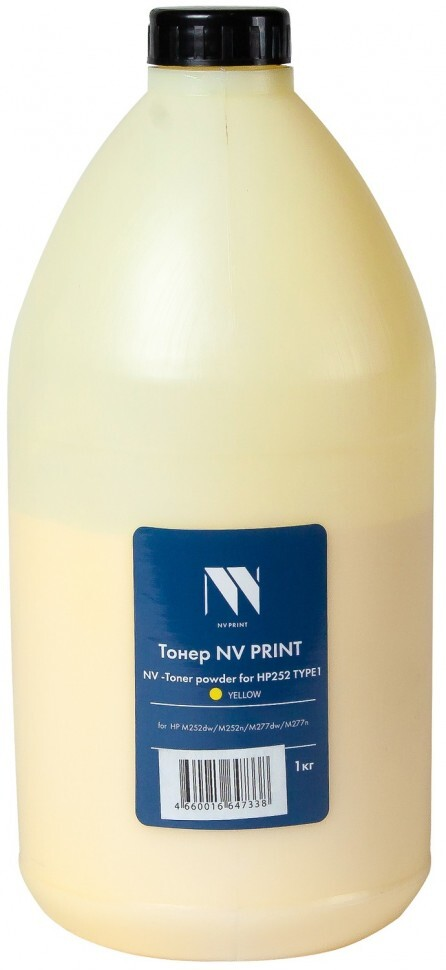 

Тонер желтый NVPrint для HP, NV-HP252-TYPE1-1KGY