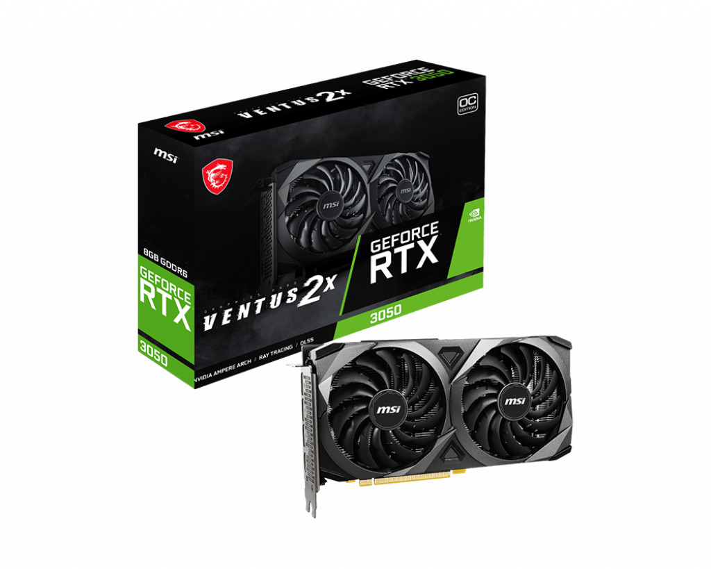 

Видеокарта MSI GeForce RTX 3050 8 Б Retail