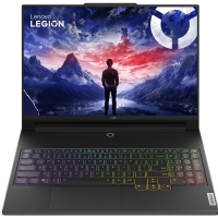 Ноутбук /  Lenovo Legion 9 16IRX9 16&quot;(3200x2000 mini LED) / Intel Core i9 14900HX(2.2Ghz) / 32768Mb / 2048SSDGb / noDVD / Ext:nVidia GeForce RTX4080(12288Mb) / Cam / BT / WiFi / 99WHr / war 1y / 2.6kg / carbon black / noOS + 330W, RU kbd