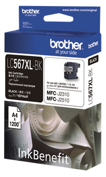 

Картридж черный Brother LC567XLBK