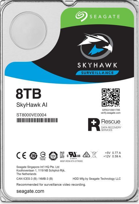 

Жесткий диск SEAGATE SkyHawk AI 3.5 8Tb SATA3