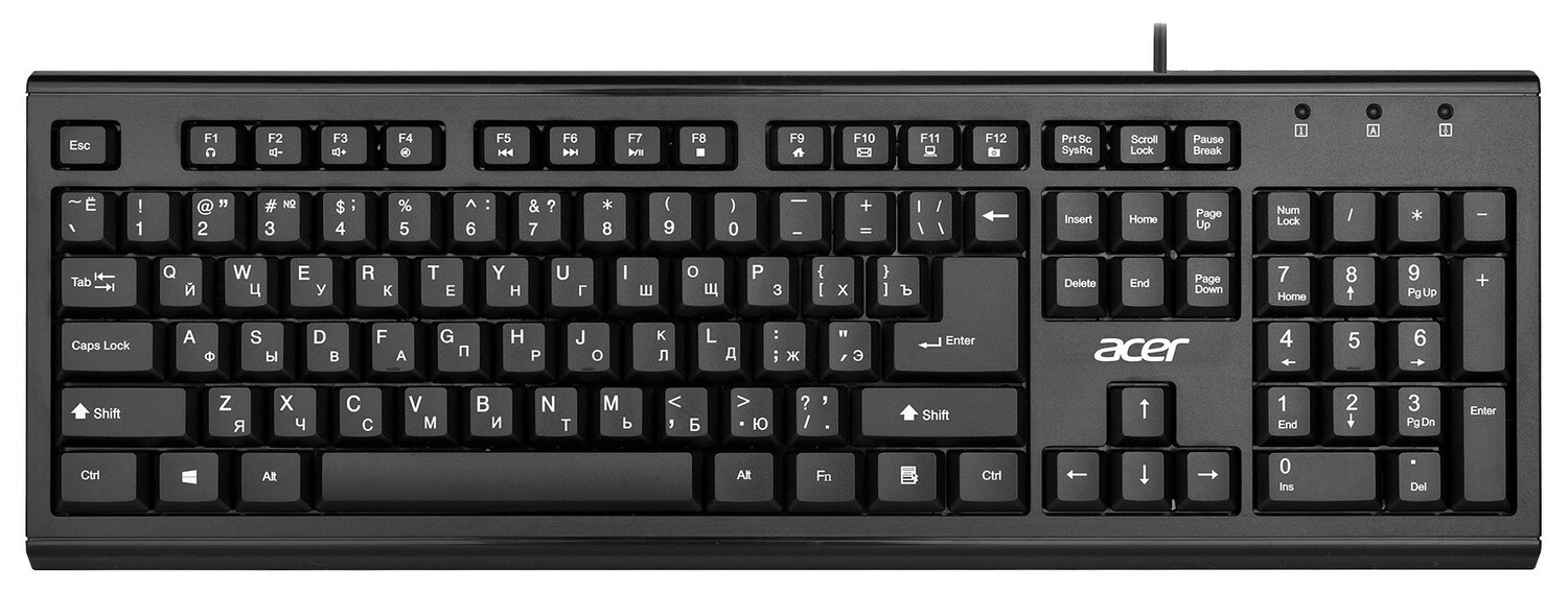 Клавиатура ACER OKW120 ZL.KBDEE.006, цвет черный