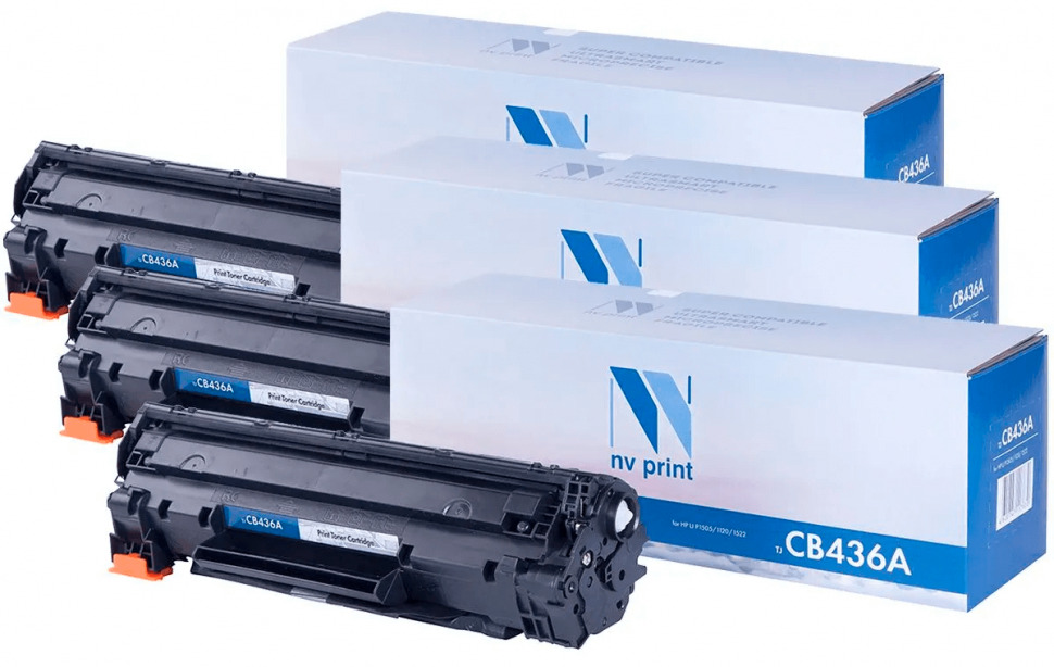 

Картридж черный NVPrint NV-CB436A-SET3