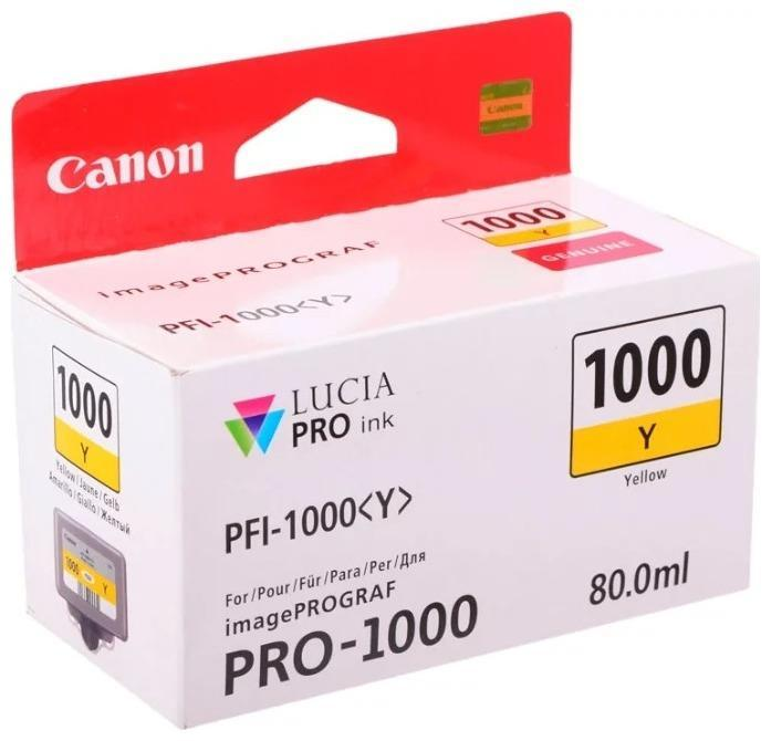 Картридж желтый Canon PFI-1000, 0549C001