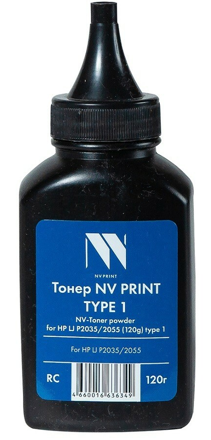 

Тонер черный NVPrint для HP, NV-HP LJ P2035(120г)type1