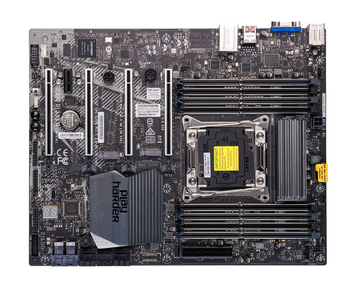 

Материнская плата SUPERMICRO LGA-2066 (Socket R4) Intel X299 C9X299-RPGF-L