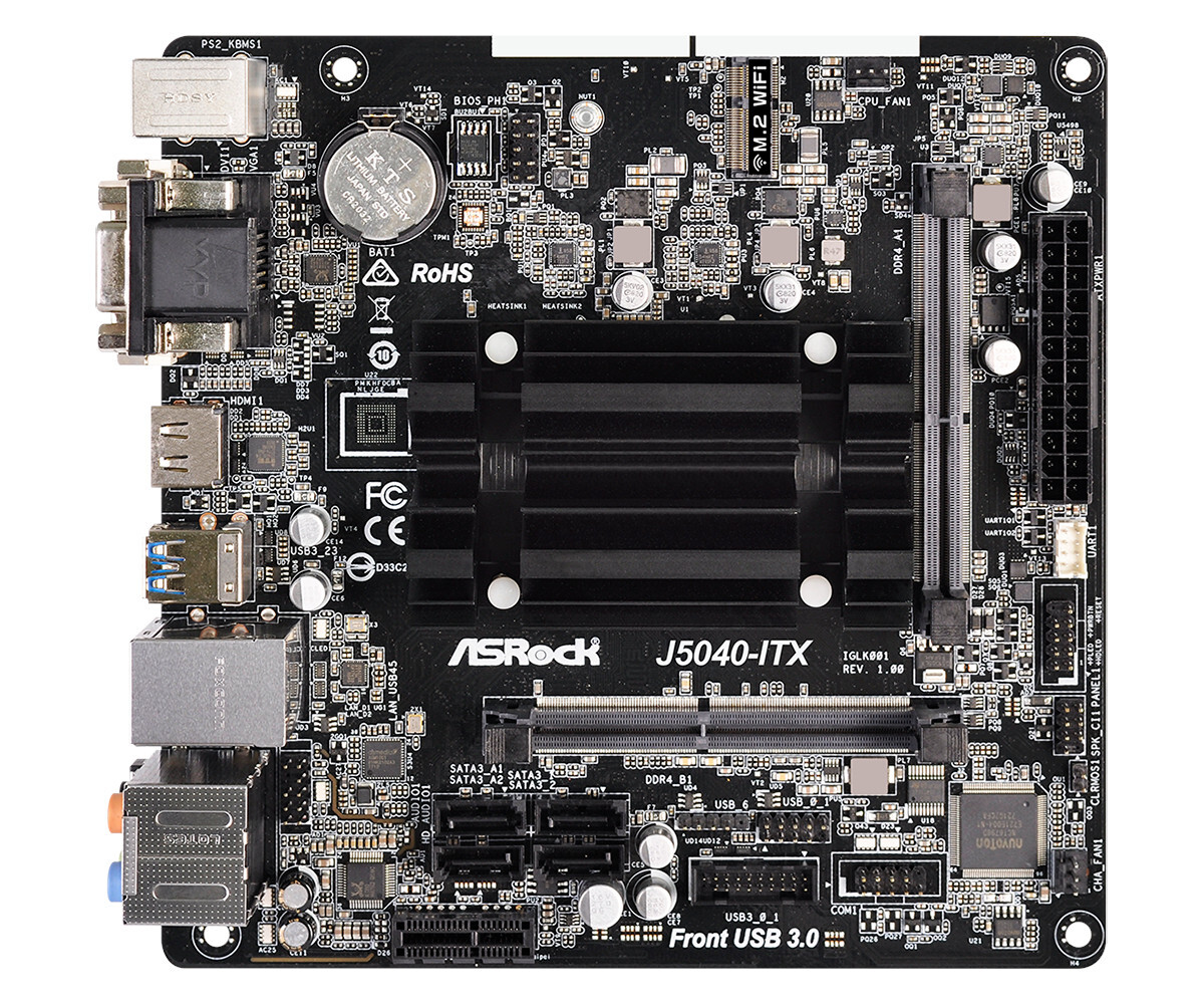 

Материнская плата ASRock Onboard CPU J5040-ITX