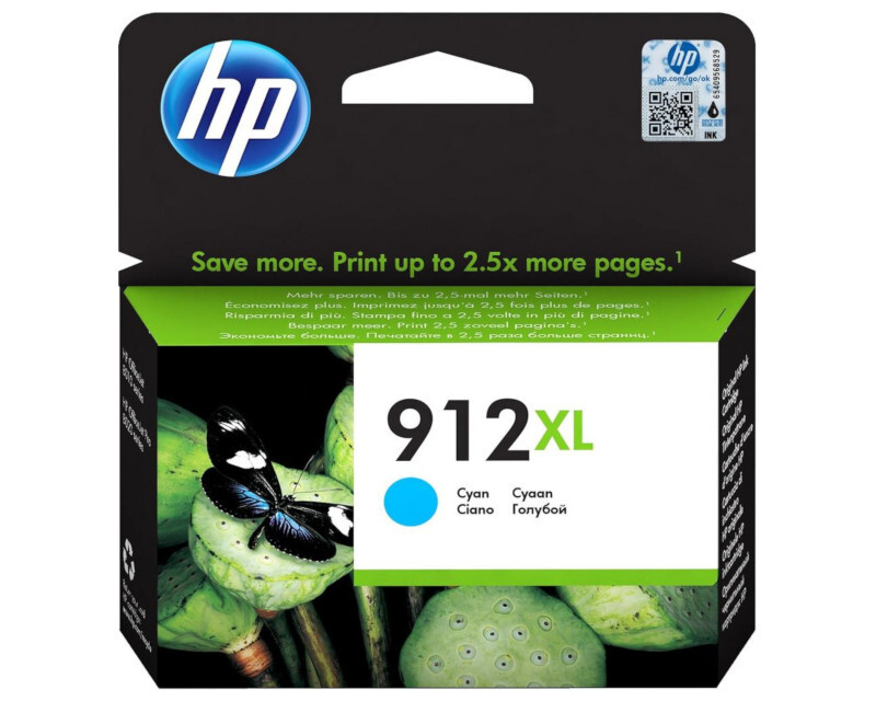 Картридж струйный HP 912 3YL81AE голубой (825стр.) для HP OfficeJet 801x/802x HP Inc. - фото 1