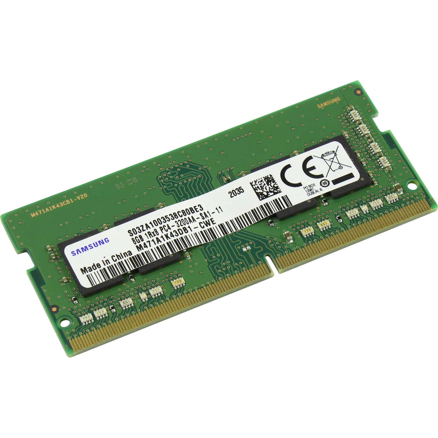 

Оперативная память Samsung Laptop DDR4 3200МГц 8GB, M471A1K43DB1-CWED0, RTL