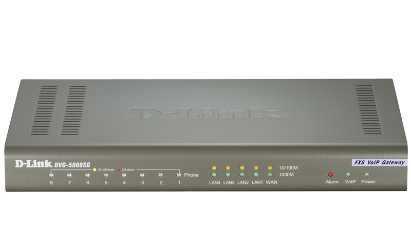 Маршрутизатор D-Link DVG-5008SG, 8 FXS VoIP Gateway D-LINK - фото 1