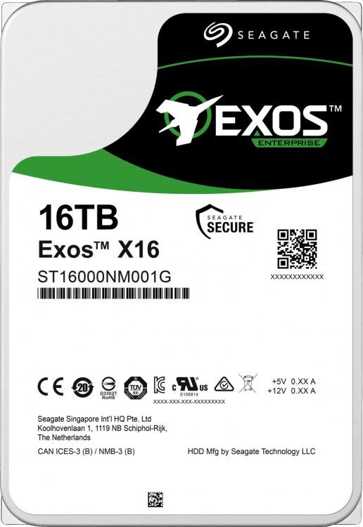    SEAGATE Exos X16 3.5  16TB 7.2K SATA3