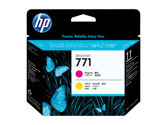 Картридж струйный HP CE018A пурпурный/желтый печатающая головка для HP DJ Z6200 HP Inc. - фото 1
