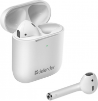 Bluetooth-гарнитура Defender Twins 631, цвет белый