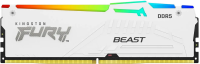 Оперативная память Kingston FURY Beast White RGB XMP 16GB 5600MT / s DDR5 CL40, KF556C40BWA-16, RTL