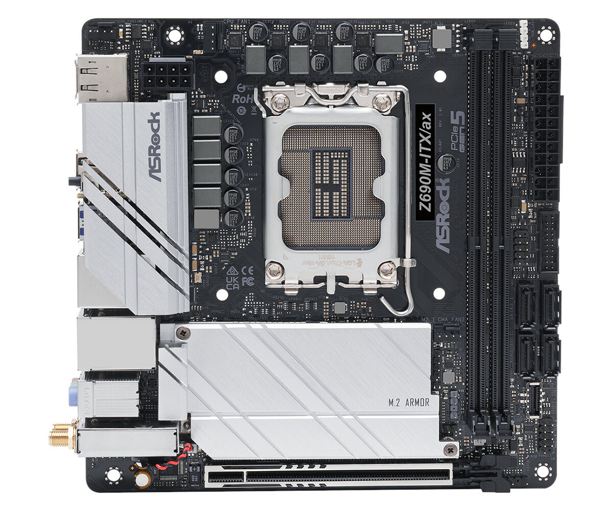 

Материнская плата ASRock LGA 1700 Intel Z690 Z690M-ITX/AX