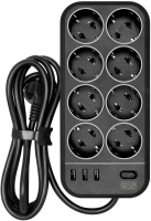 Сетевой фильтр Powercom Сетевой фильтр SP-08 USB03AB 1.8M