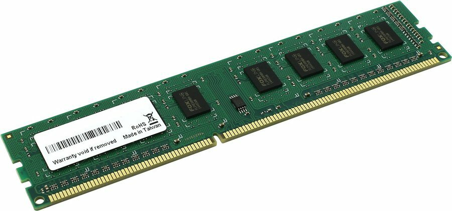 Оперативная память Foxline Desktop DDR3 1600МГц 4GB, FL1600D3U11S-4GH, RTL