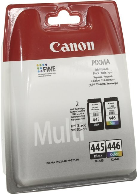 

Картридж черный, голубой, пурпурный, желтый Canon PG-445/CL-446, 8283B004