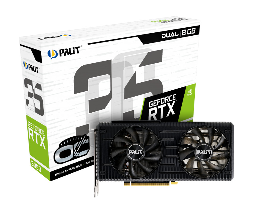 

Видеокарта Palit GeForce RTX 3050 8 Б Retail