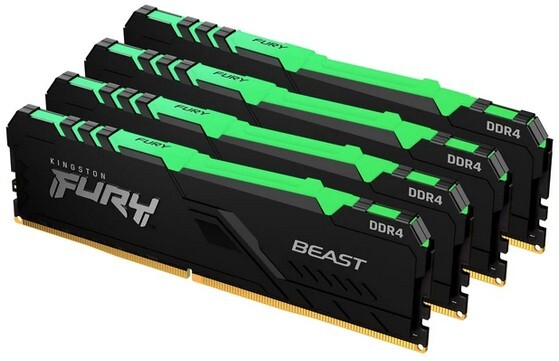 

Оперативная память Kingston FURY Beast RGB KF436C17BBAK4/32
