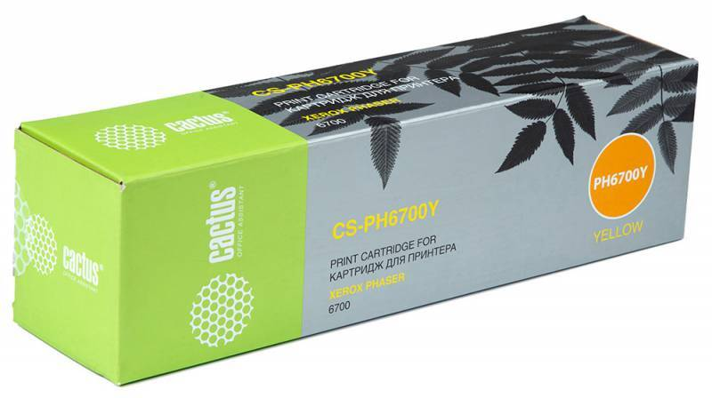 

Тонер-картридж желтый Cactus CS-PH6700Y