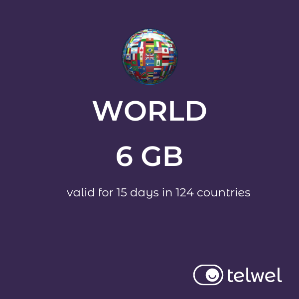 eSIM Global 114 стран Telwel - фото 1