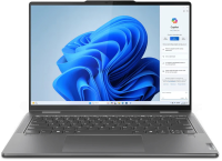 Ноутбук /  Lenovo Yoga 7 2-in-1 14AHP9 14&quot;(1920x1200 IPS) / Touch / AMD Ryzen 7 8840HS(3.3Ghz) / 16384Mb / 1024PCISSDGb / noDVD / Int:AMD Radeon 780M / Cam / BT / WiFi / 71WHr / war 1y / 1.49kg / storm grey / Win11Home + 65W, Pen, RU kbd