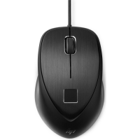 Мышь HP Inc. Wired USB Fingerprint Mouse 4TS44AA#AC3, цвет черный