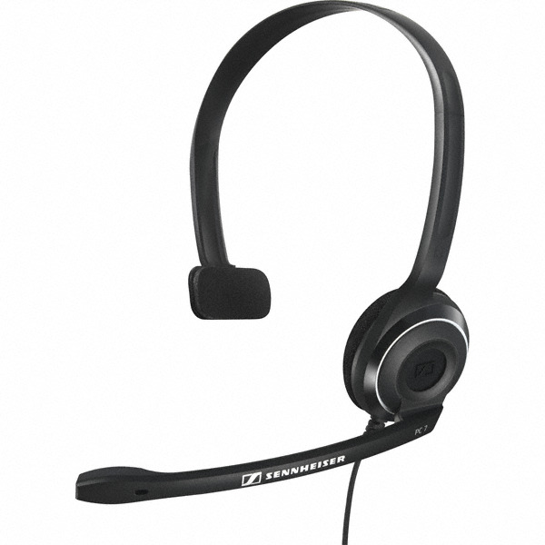 

Гарнитура с 1 наушником Sennheiser PC 7, цвет черный