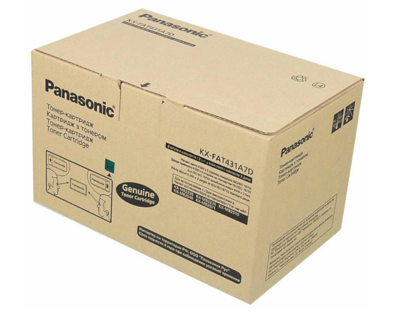 Тонер-картридж черный Panasonic KX-FAT431A7D