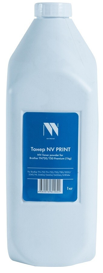 

Тонер черный NVPrint для Brother, NV-TN720/750-PR-1KG