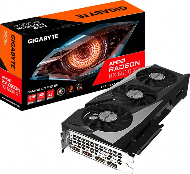 

Видеокарта Gigabyte Radeon RX 6600 XT 8 Б Retail